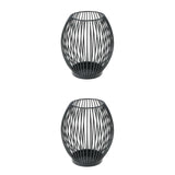 Maxbell 2 pcs Iron Wire Tea Light Candle Case Home Garden Ornament Creative Art Gift