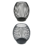 Maxbell 2 pcs Iron Wire Tea Light Candle Case Home Garden Ornament Creative Art Gift