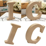 Maxbell Wooden Alphabet Craft Letter Plaque Wall Hanging Wedding Nursery Decor I & C
