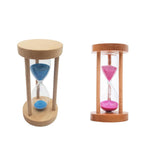 Maxbell 2pcs 10 & 15 Minutes Wooden Sandglass Hourglass Timer Clock Timing Exercise