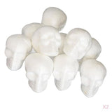 Maxbell 20pcs 55mm Halloween Skull Polystyrene Foam Oraments DIY Handmade Materials