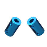 Maxbell 2Pcs Flexible Shaft Coupling Rigid Coupler Motor Connector 6.35-8mm + 8-8mm