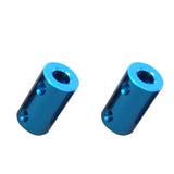 Maxbell 2Pcs Flexible Shaft Coupling Rigid Coupler Motor Connector 6.35-8mm + 8-8mm