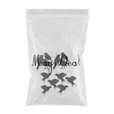 Maxbell 12x Artificial Realistic Birds Ravens Crows for Garden Halloween Decoration