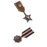 Maxbell 2 Pieces Anchor Star Nautical Themed Brooch Pin Epaulet Badge Uniform Decor