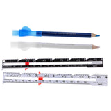 Maxbell 2Pcs Tailors Chalk Pen Pencil Sewing Dressmakers Tool+ 2Pcs Sewing Gauges