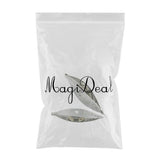 Maxbell 2Pcs Metal Tatting Shuttle Weaving Tool DIY For LaceMaking Handmade Craft
