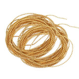 Maxbell 2Pcs 5 Meters Plastic Beads Beaded Ribbon Trim String for Wedding 15mm Gold