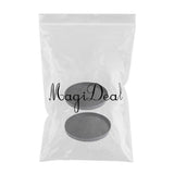 Maxbell Round Wooden Plate Food Snack Serving Trays Salad Bowl Black 21cm+24cm