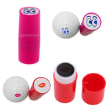 Maxbell 2pcs Colorfast Quick-dry Golf Ball Stamp Stamper Impression Seal Lips+Eyes