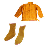 Maxbell Welders Welding Jacket and Shoes Protective Clothing Suit Flame-Resistant