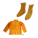 Maxbell Welders Welding Jacket and Shoes Protective Clothing Suit Flame-Resistant