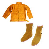 Maxbell Welders Welding Jacket and Shoes Protective Clothing Suit Flame-Resistant