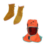 Maxbell Flame Retardant Safey Helmet Welding Neck Protective Hood Welder and Shoes
