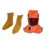 Maxbell Flame Retardant Safey Helmet Welding Neck Protective Hood Welder and Shoes