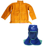 Maxbell Flame Retardant Safey Helmet Welding Neck Protective Hood Jacket for Welder