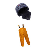 Cowhide Leather Welding Overalls Hat for Men Heat-resistant Flame-resistnat