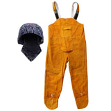Cowhide Leather Welding Overalls Hat for Men Heat-resistant Flame-resistnat