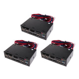 3x 5.25" Optical Drive Multifunctional Dashboard Media USB 3.0 Front Panel