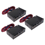 3x 5.25" Optical Drive Multifunctional Dashboard Media USB 3.0 Front Panel