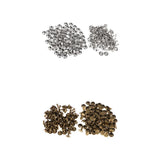 200 Pieces Single Cap Rapid Rivets DIY Leather Craft Repair 9x8mm