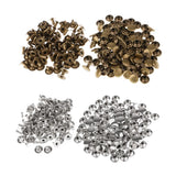 200 Pieces Single Cap Rapid Rivets DIY Leather Craft Repair 9x8mm
