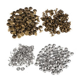200 Pieces Single Cap Rapid Rivets DIY Leather Craft Repair 9x8mm