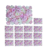 Maxbell 14 Pieces Artificial Flower Wall Panels Wedding Venue Decor Pink White