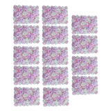 Maxbell 14 Pieces Artificial Flower Wall Panels Wedding Venue Decor Pink White