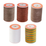 5 Spools 0.45mm Leather Sewing Waxed Thread Hand Stitching Repair Cord