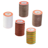 5 Spools 0.45mm Leather Sewing Waxed Thread Hand Stitching Repair Cord
