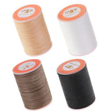 4 Spools 0.45mm Leather Sewing Waxed Thread Hand Stitching Repair Cord