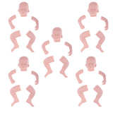 5 Set 20" Unpainted Reborn Kit Newborn Baby Doll with Head 3/4 Arms Full Leg