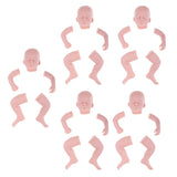 5 Set 20" Unpainted Reborn Kit Newborn Baby Doll with Head 3/4 Arms Full Leg