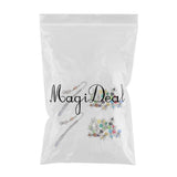 Maxbell 24 Pieces Tibetan Silver Angel  Wing Charms Glass Pendant Bead multi-colored