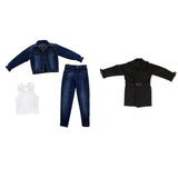 1/6 Scale Male Body Jeans Pants Shirts Jacket Coat for 12inch Action Figure