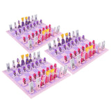 3x Wooden International Chess Game Chessman Checker Chess Pieces Gift Pink