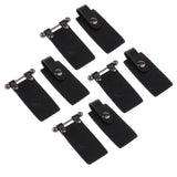 4 Sets PU Leather Toggle Buttons W/ Metal Buckle Coat Jacket Fasteners Black