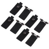4 Sets PU Leather Toggle Buttons W/ Metal Buckle Coat Jacket Fasteners Black