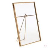 Maxbell 4 Metal & Glass Freestanding Photo Picture Frame Portrait Holder 10 x 15 cm