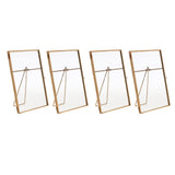 Maxbell 4 Metal & Glass Freestanding Photo Picture Frame Portrait Holder 10 x 15 cm