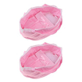 Lovely Dotted Doll Sleeping Bag Set for 26-28cm Dolls Accessories Pink
