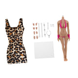 1/6 Scale Seamless Big Busts Female Body Hip Vest Dress for Phicen Kumik Toy