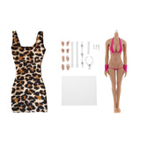 1/6 Scale Seamless Big Busts Female Body Hip Vest Dress for Phicen Kumik Toy