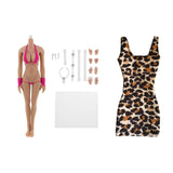 1/6 Scale Seamless Big Busts Female Body Hip Vest Dress for Phicen Kumik Toy