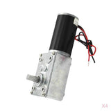 4 Micro DC Worm Gear Box Motor High Torque Speed Reduce Turbine 12V 160RPM