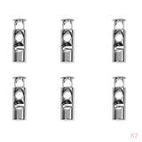12Pcs Metal Barrel String Cord Locks 2 Hole Toggle Spring Clasp Stop End