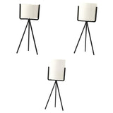 Nordic Style Ceramic Iron Art Vase Set for Home Office Decoration Black