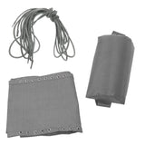 Replacement Fabric Cloth with Laces Head Pillow for  Chair Gray