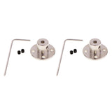 2 Set Rigid Flange Coupling Motor Guide Shaft Coupler Motor Connector 5mm
